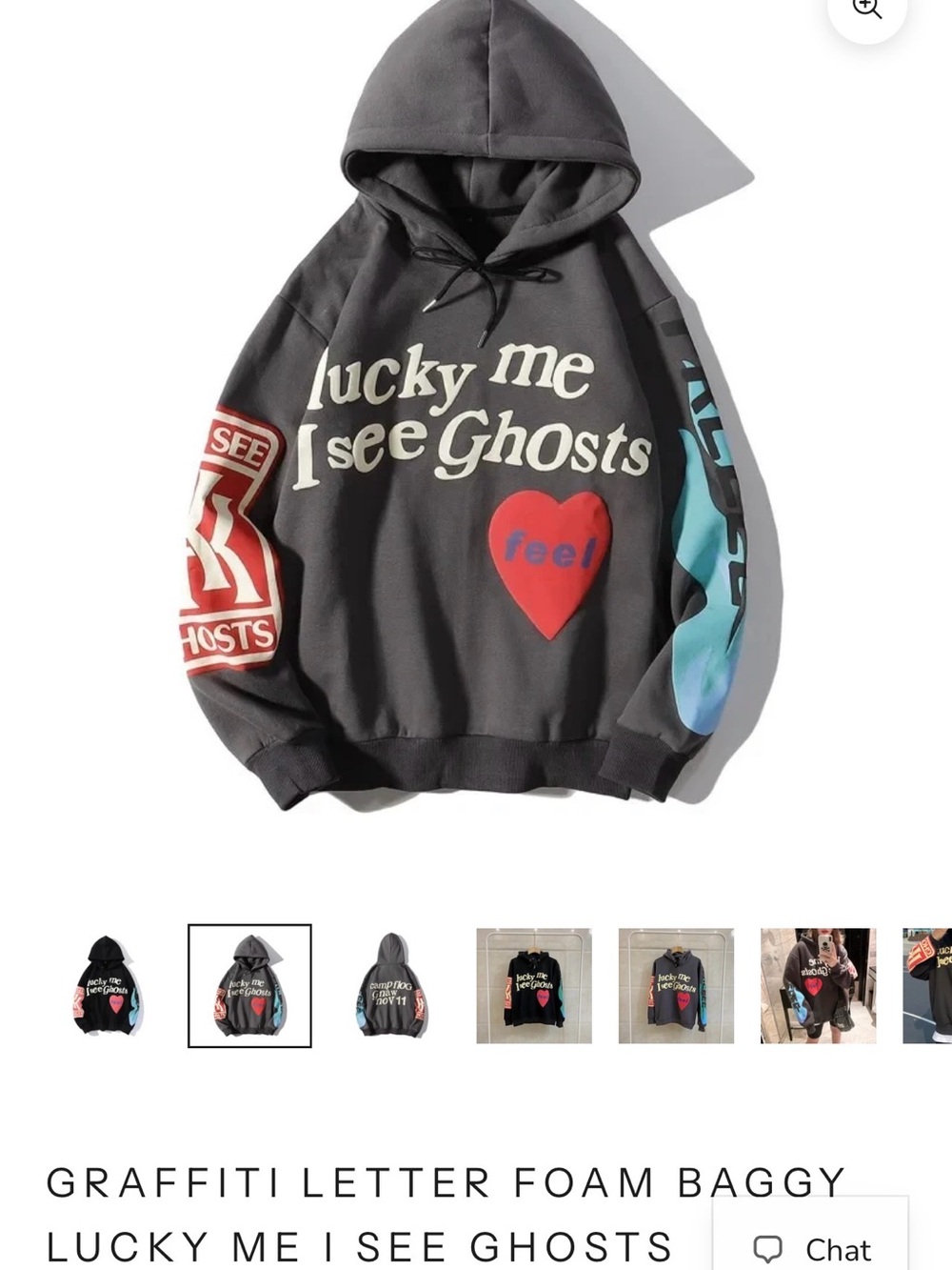 Lucky Me I See Ghost Graphic Hoodie❤️ - Picture 4 of 4